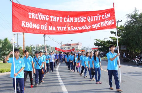Tuyên truyền phòng, chống ma túy trong học đường tại Cần Đước, Long An
